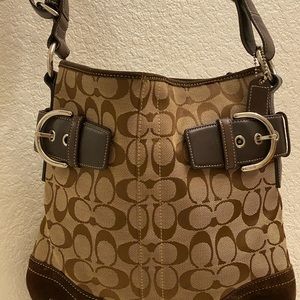 100% Authentic Coach Brown Signature C Coach